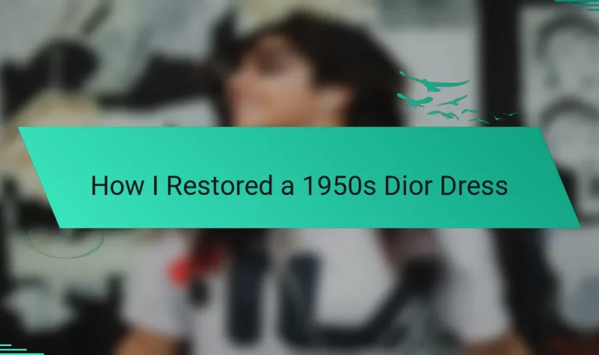 How I Restored a 1950s Dior Dress